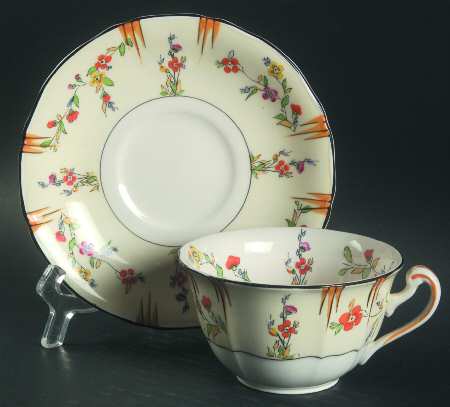 Federal Flat Cup & Saucer Set