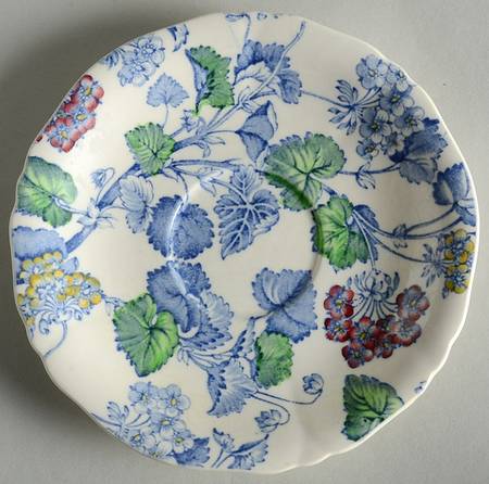 Florette Blue Multicolor Saucer