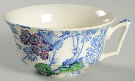 Florette Blue Multicolor Flat Cup