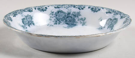 Glenmere Blue Green (Gold Trim) Coupe Soup Bowl