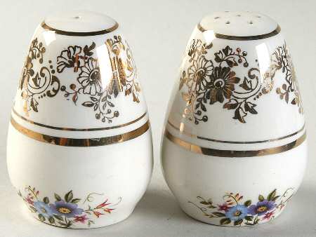 Golden Posy Salt & Pepper Set