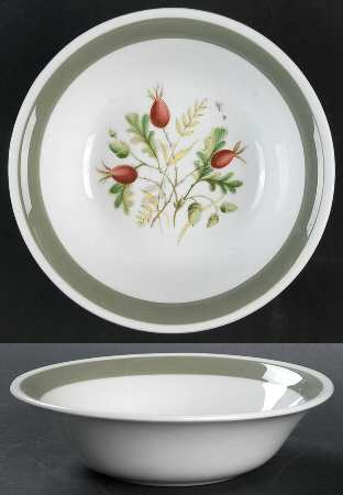 Greenwood (White Background) Fruit/Dessert (Sauce) Bowl