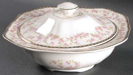 Harmony Rose Round Covered Vegetable