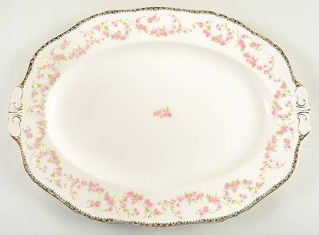 Harmony Rose 14" Oval Serving Platter
