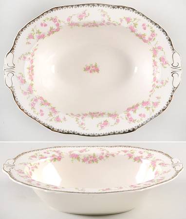 Harmony Rose 9" Oval Vegetable Bowl