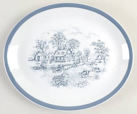 Home In The Country 12" Oval Serving Platter