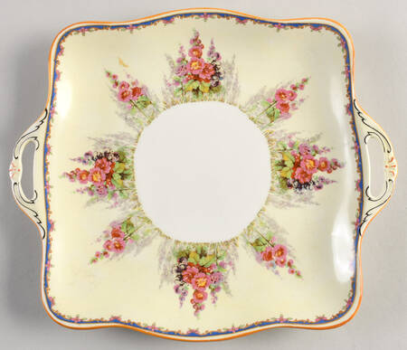 Hollyhock Cookie Plate
