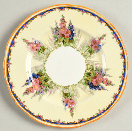 Hollyhock Bread & Butter Plate