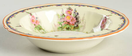 Hollyhock Rim Fruit/Dessert (Sauce) Bowl