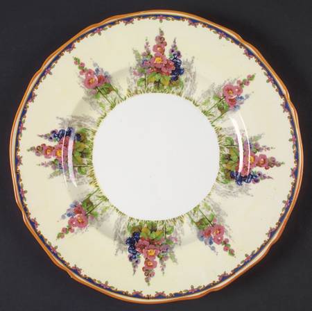 Hollyhock Luncheon Plate