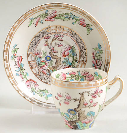 India Tree Flat Demitasse Cup & Saucer Set