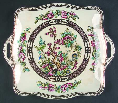 India Tree Square Handled Cake Plate