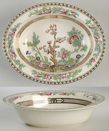 India Tree 10" Oval Vegetable Bowl