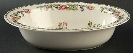 Indian Tree (No Inner Band) 9" Oval Vegetable Bowl