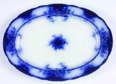 Kelvin (Flow Blue) 15" Oval Serving Platter