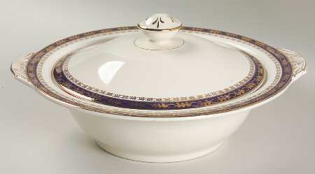 Kingsdale Cobalt Blue Round Covered Vegetable