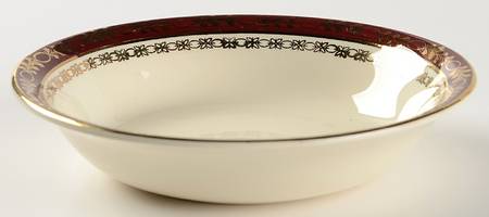 Kingsdale Maroon (Cream) Fruit/Dessert (Sauce) Bowl