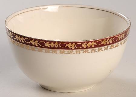Kingsdale Maroon (Cream) Cranberry Bowl