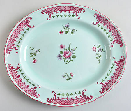 Lowestoft 12" Oval Serving Platter