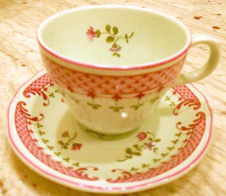Lowestoft Flat Cup & Saucer Set