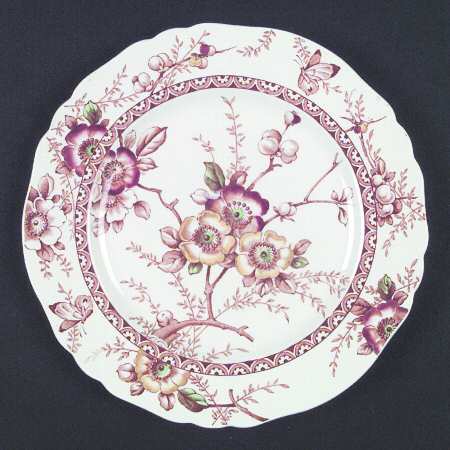 Medway Rust Brown Multicolor Luncheon Plate