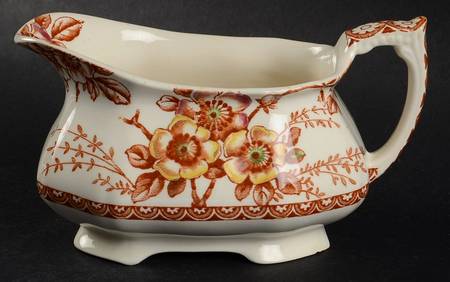 Medway Rust Brown Multicolor Creamer