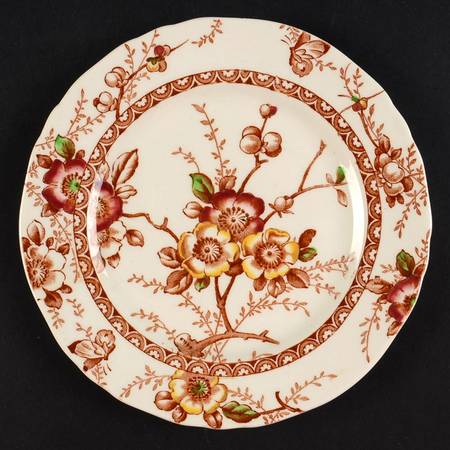 Medway Rust Brown Multicolor Bread & Butter Plate