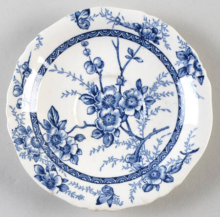 Medway Decor All Blue Saucer for Flat Cup