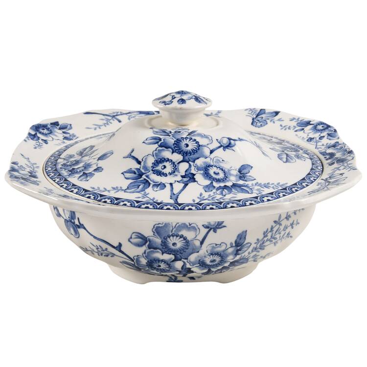 Medway Decor All Blue Square Covered Vegetable