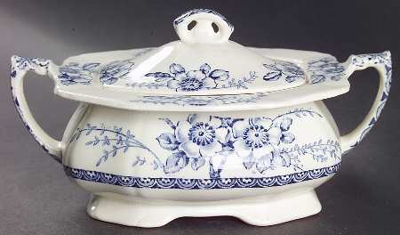 Medway Decor All Blue Sugar Bowl & Lid