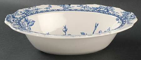 Medway Decor All Blue 10" Oval Vegetable Bowl