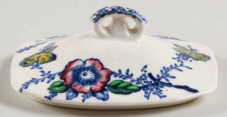Medway Decor Blue Multicolor Lid for Sugar Bowl