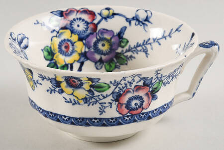 Medway Decor Blue Multicolor Flat Cup