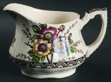 Medway Decor Dark Brown Multicolor Creamer