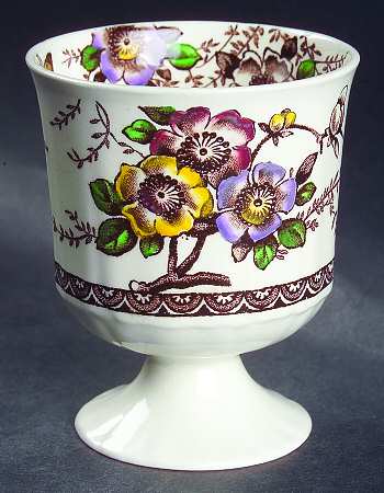 Medway Decor Dark Brown Multicolor Double Egg Cup