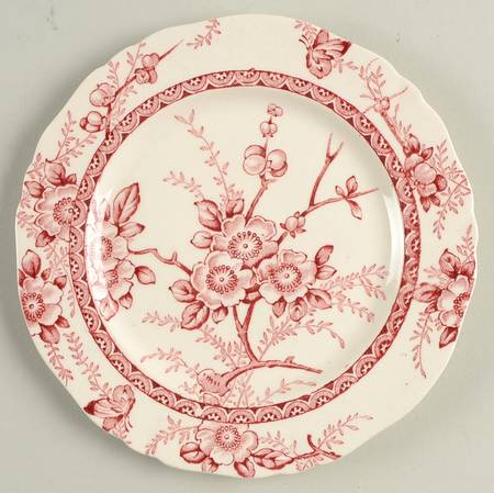 Medway Decor Pink Bread & Butter Plate