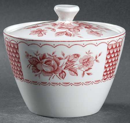 Melody Pink Sugar Bowl & Lid