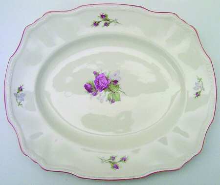 Moss Rose 12" Oval Serving Platter