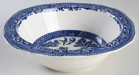 Old Willow Blue (No Trim) 8" Square Vegetable Bowl
