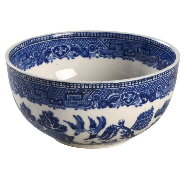 Old Willow Blue (No Trim) Cranberry Bowl