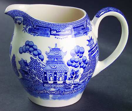 Old Willow Blue (No Trim) 16 Oz Pitcher