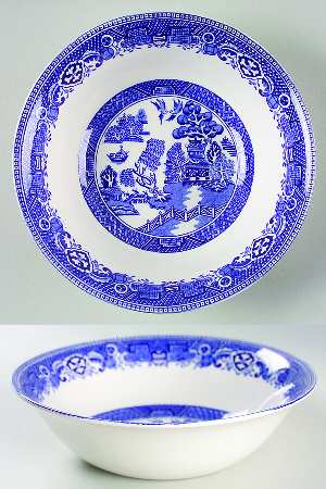 Old Willow Blue (No Trim) Coupe Cereal Bowl