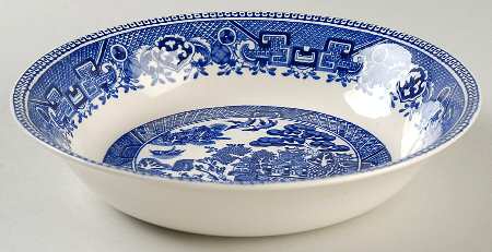 Old Willow Blue (No Trim) Coupe Soup Bowl