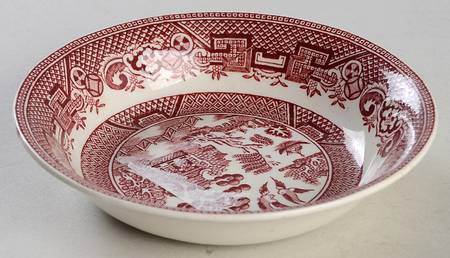 Old Willow Pink Fruit/Dessert (Sauce) Bowl