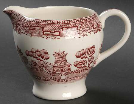 Old Willow Pink Creamer