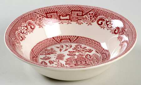 Old Willow Pink Fruit/Dessert (Sauce) Bowl