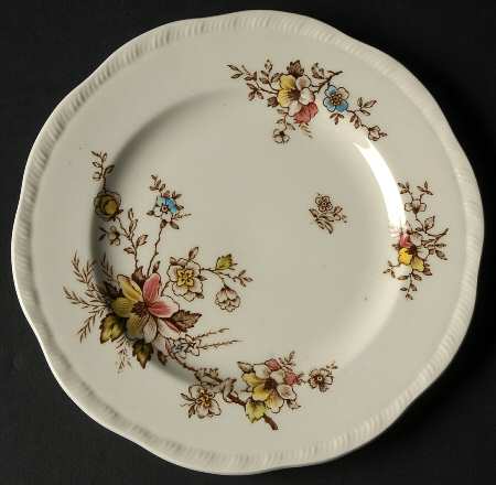 Orient Brown Multicolor Bread & Butter Plate