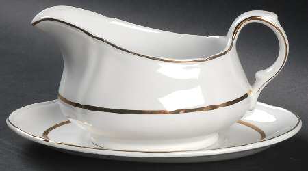 Perfection Gold Gravy Boat & Underplate