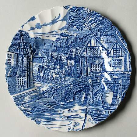 The Post House, Blue Bread & Butter Plate