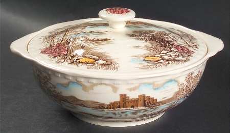Queens Castle Multicolor Round Covered Vegetable
